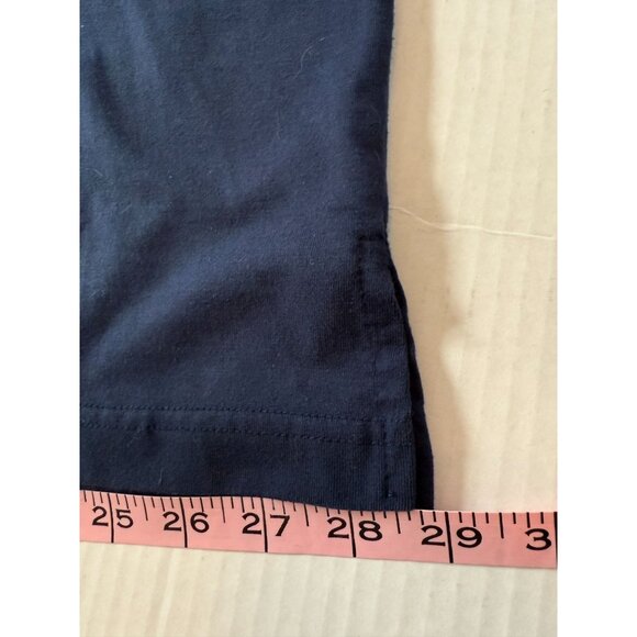 Mix & Max Woman Plus Size 26W 28W Nautical Embroidered T-Shirt Navy Coastal - Picture 8 of 10